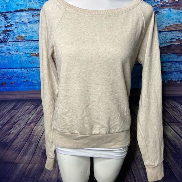 Roxy Tops - Roxy heathered light pink sweatshirt medium